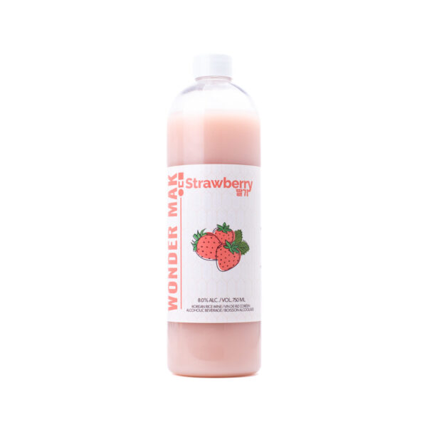 wondermak strawberry draft makgeolli